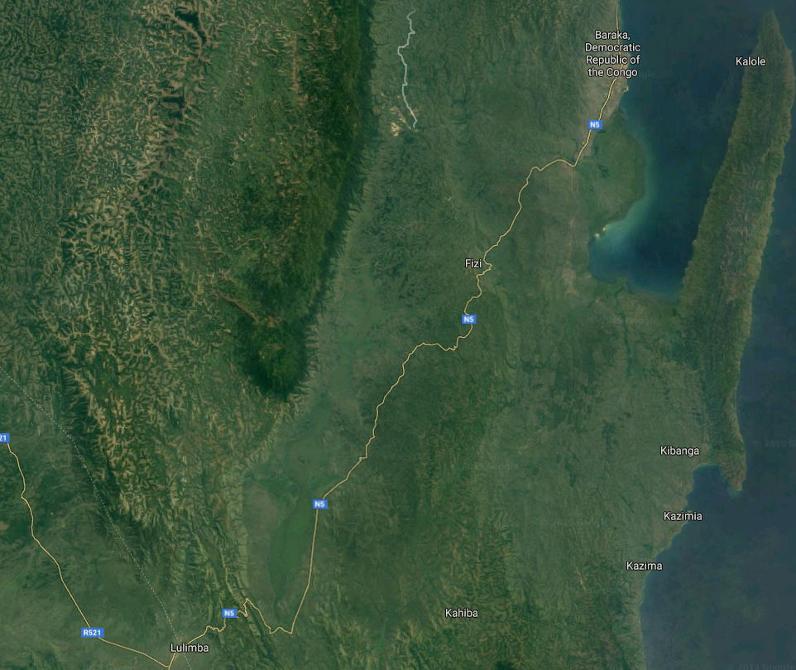 map of Fizi, Congo